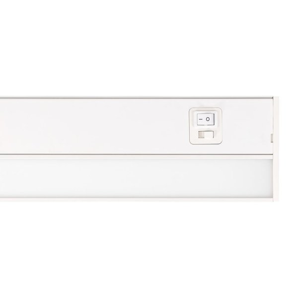 Jesco 16 Inch 10W shallow profile LED Linkable Undercabinet with Adjustable CCT SG150-16-SWC-WH